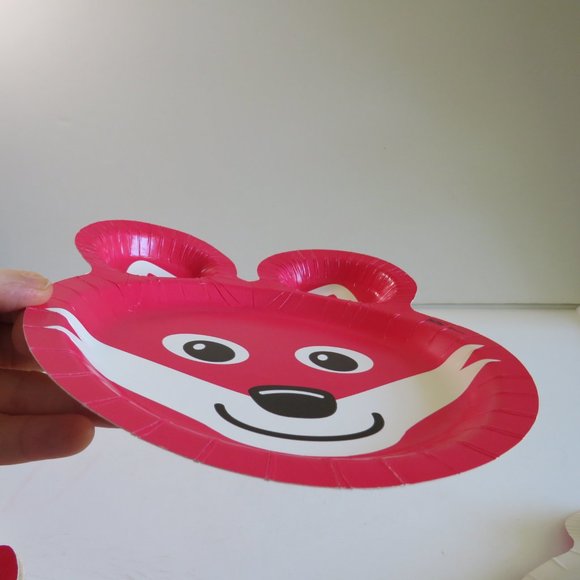 RED FOX Hefty ZOO PALS paper plate (1 item) - Picture 3 of 4